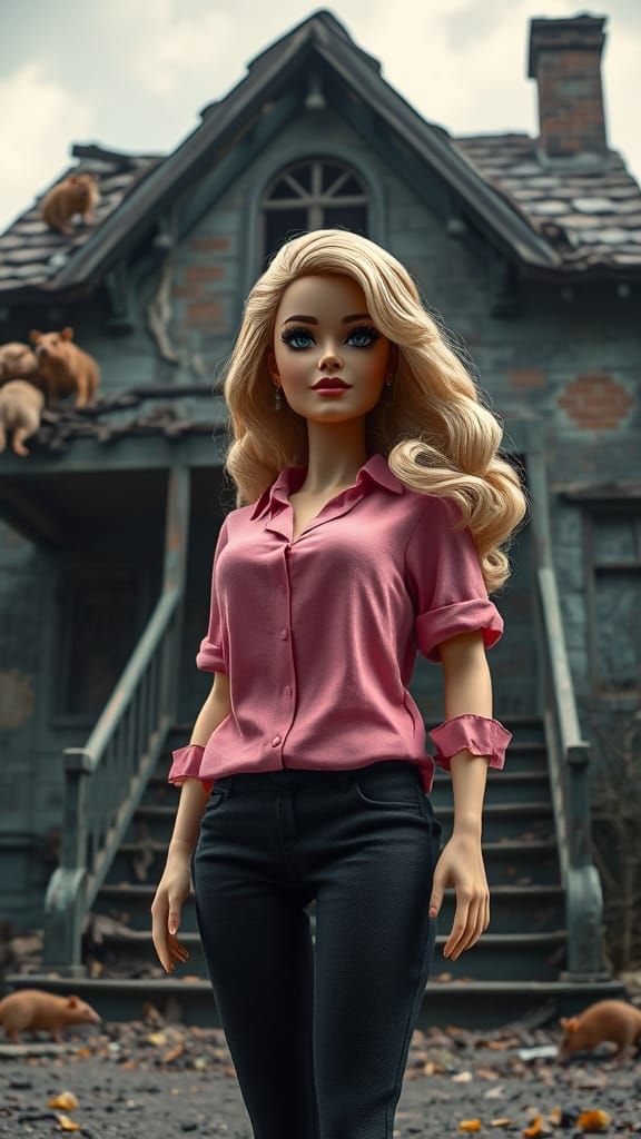 Dystopian Barbie in a Post-Apocalyptic World