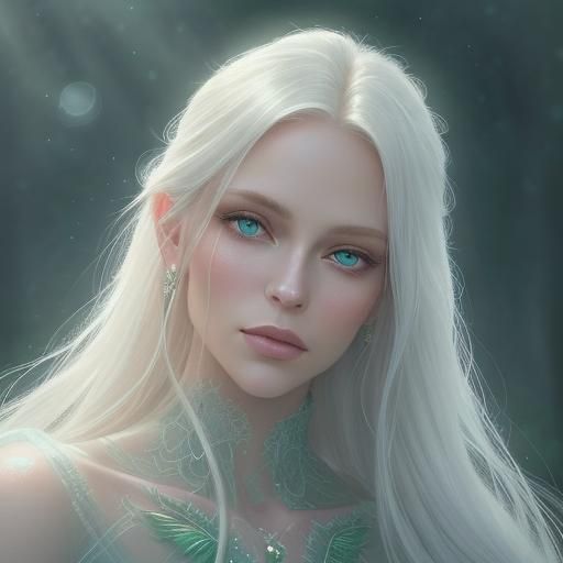 Ethereal Woman Portrait in Enchanted Realism Style