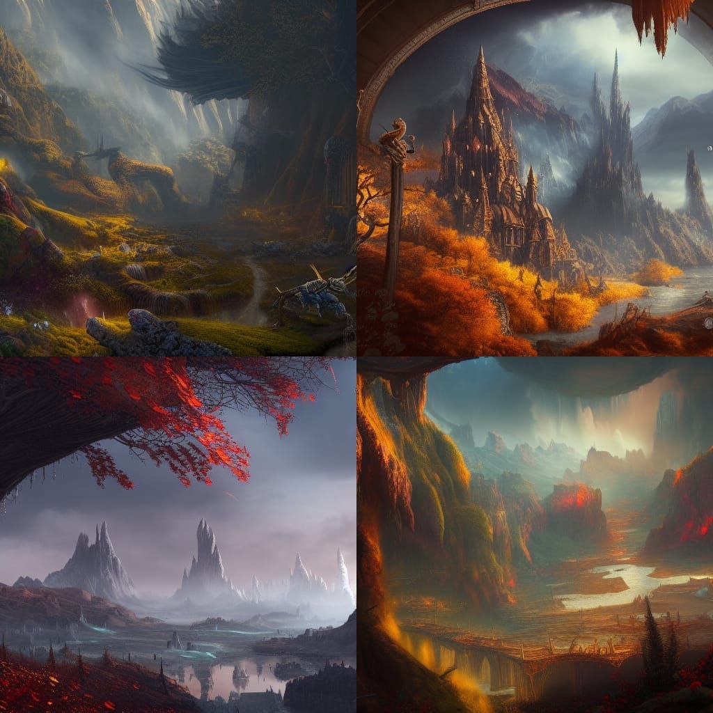 Fantastical Fall Scene in Deep Color