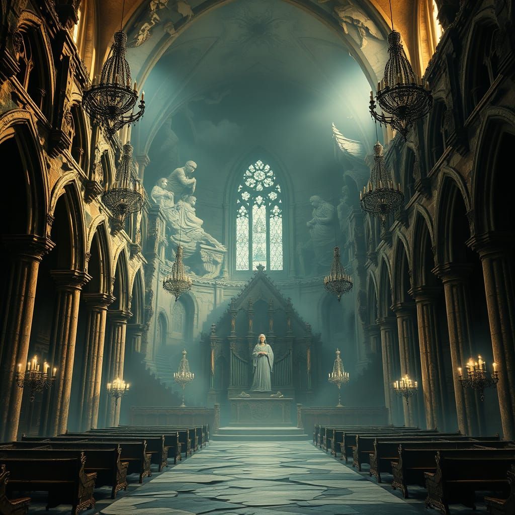 Decaying Cathedral of Grief: Baroque Surrealism