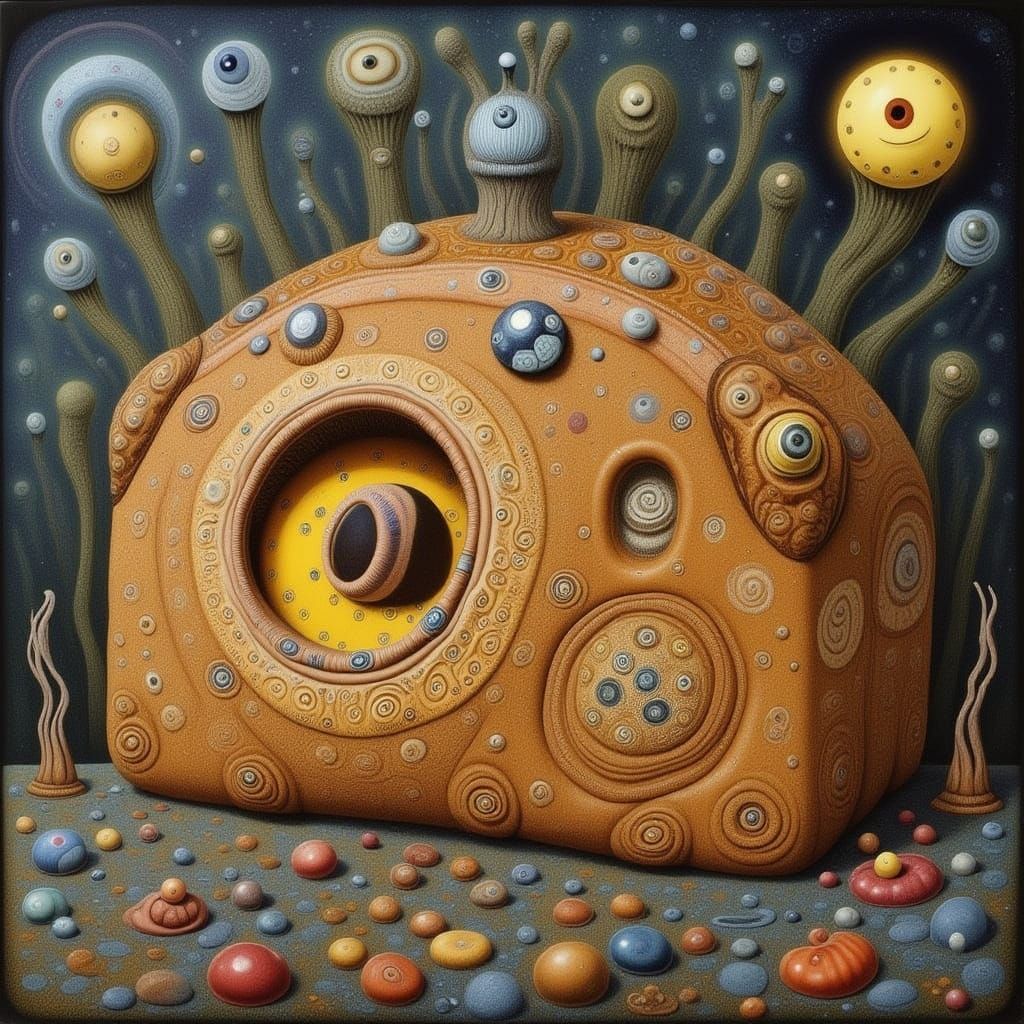 Surreal bread loaf <lora:Archetypal Images:0.3> <lora:MOONMOTH SONG:0.3> Extraordinary intricate details Sharp focus. Cl...