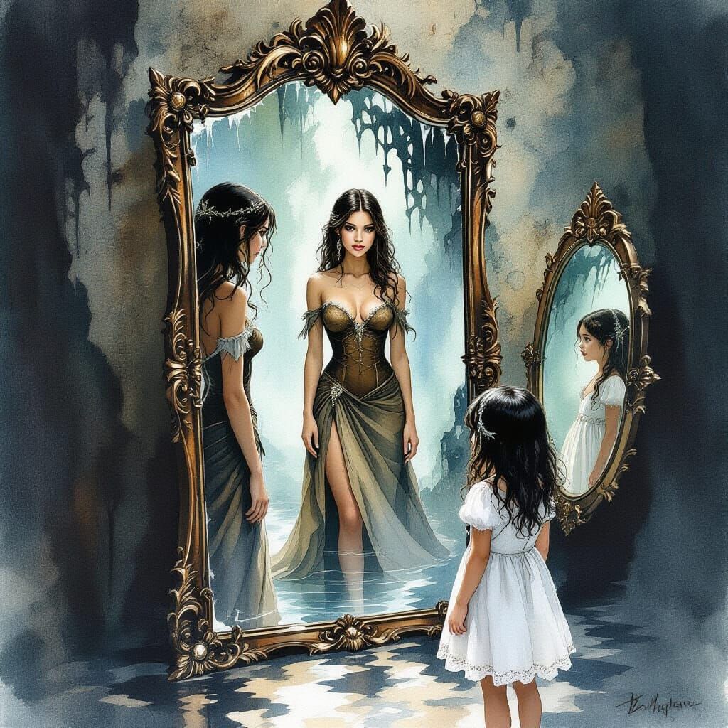 Dark Fantasy Queen Trapped in Mirror World