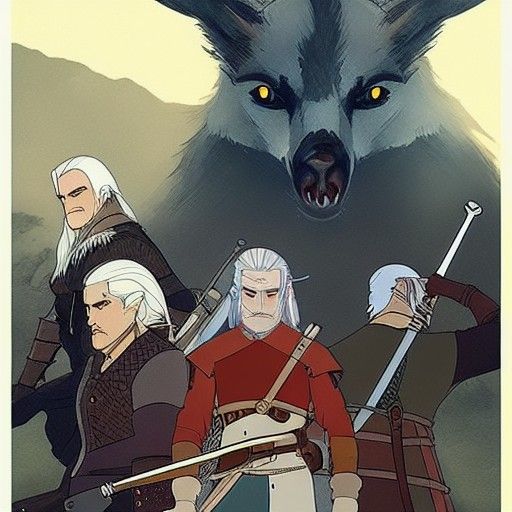 The Witcher Reimagined by Studio Ghibli