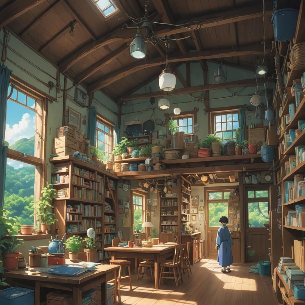 Wizard Kindergarten: Studio Ghibli Anime Key Visual