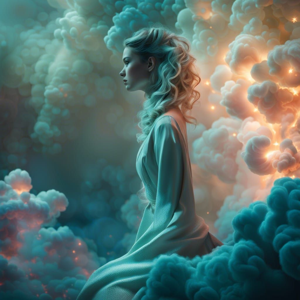 Cloud Temple Nixie in Electrostatic Light