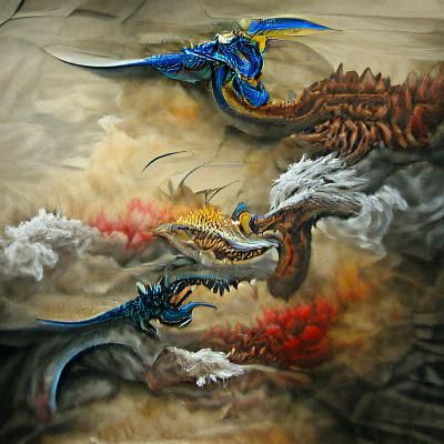 Eastern Dragon Versus Western Dragon Clash