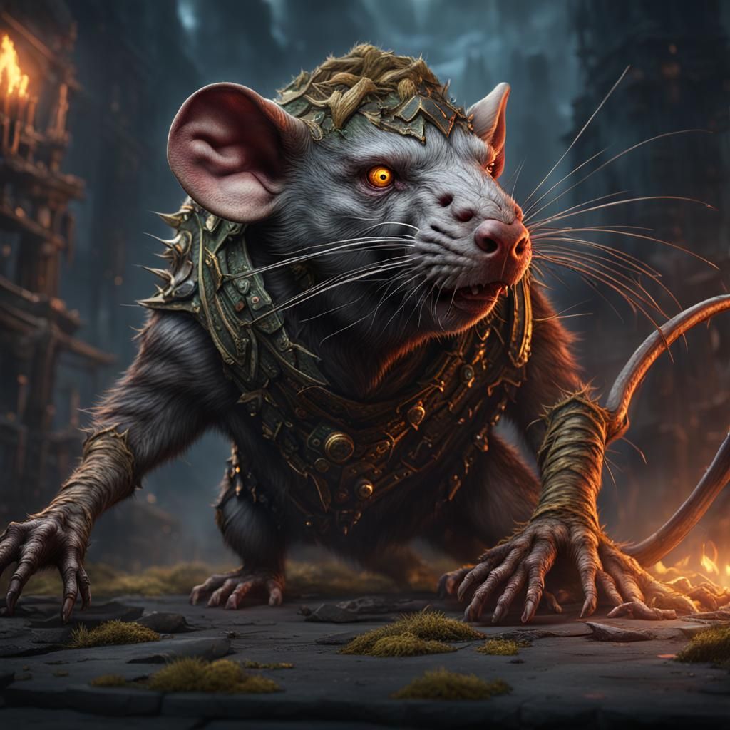 Demonic Giant Mutant Rat Concept Art