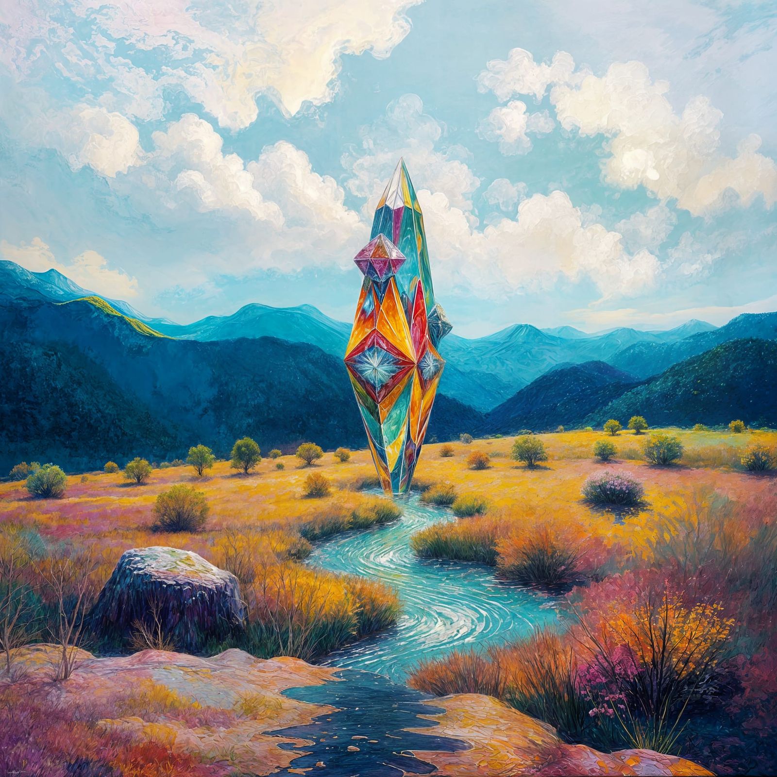 Ethereal Dreamscapes in Impressionistic Oil on Canvas