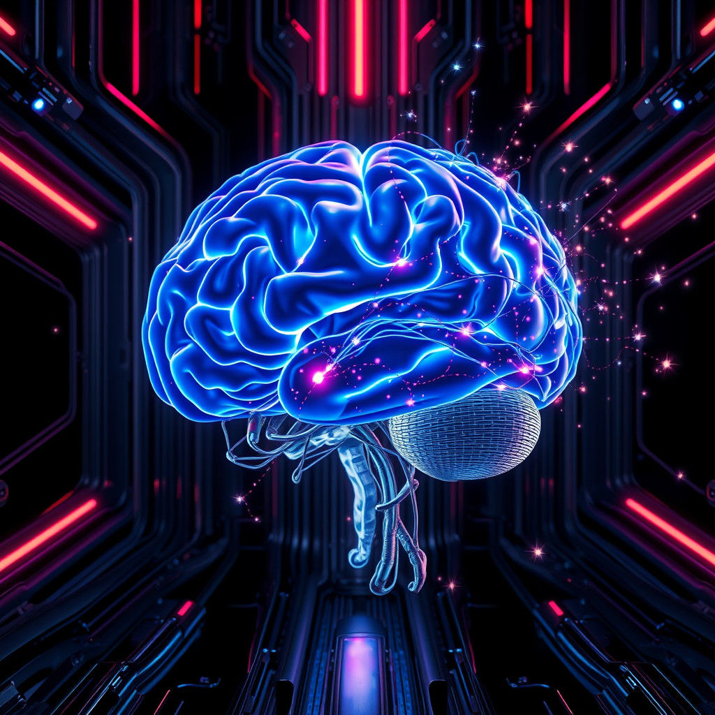 Cybernetic Brain Interface: La Madre in Biomechanical Style