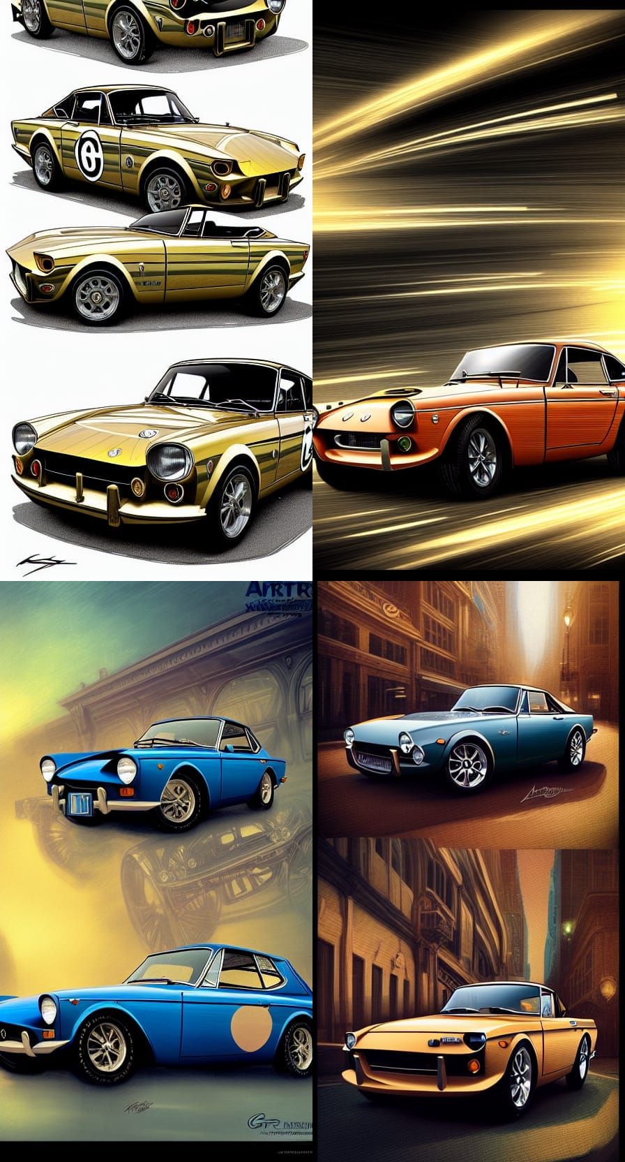 Art Nouveau 1967 Sunbeam Tiger Downtown