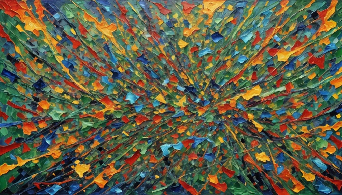 Quantum Mechanics in Neo-Impressionist Oil Painting