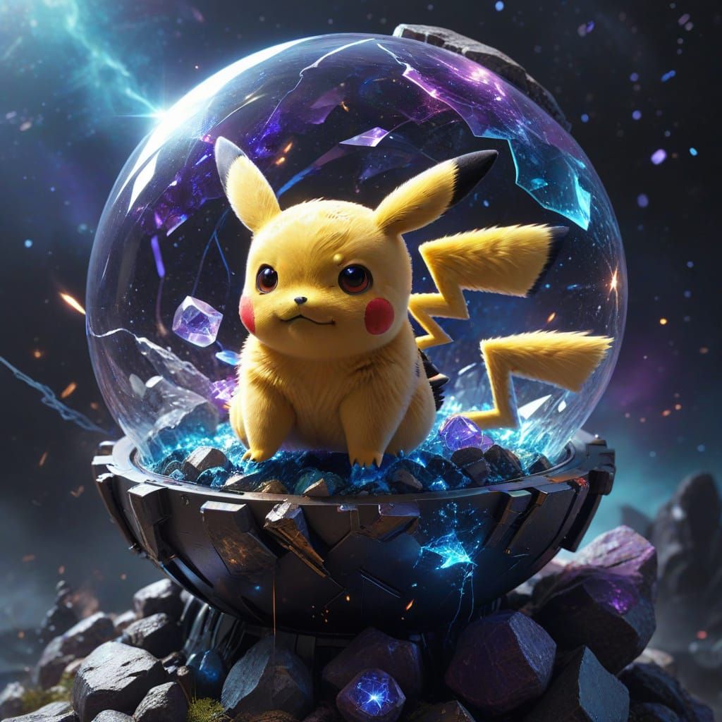 Pikachu in Cosmic Space Helmet