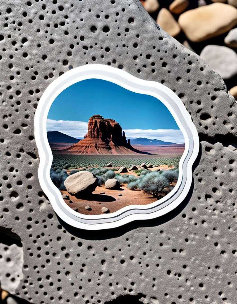 Simple Rock Sticker Design