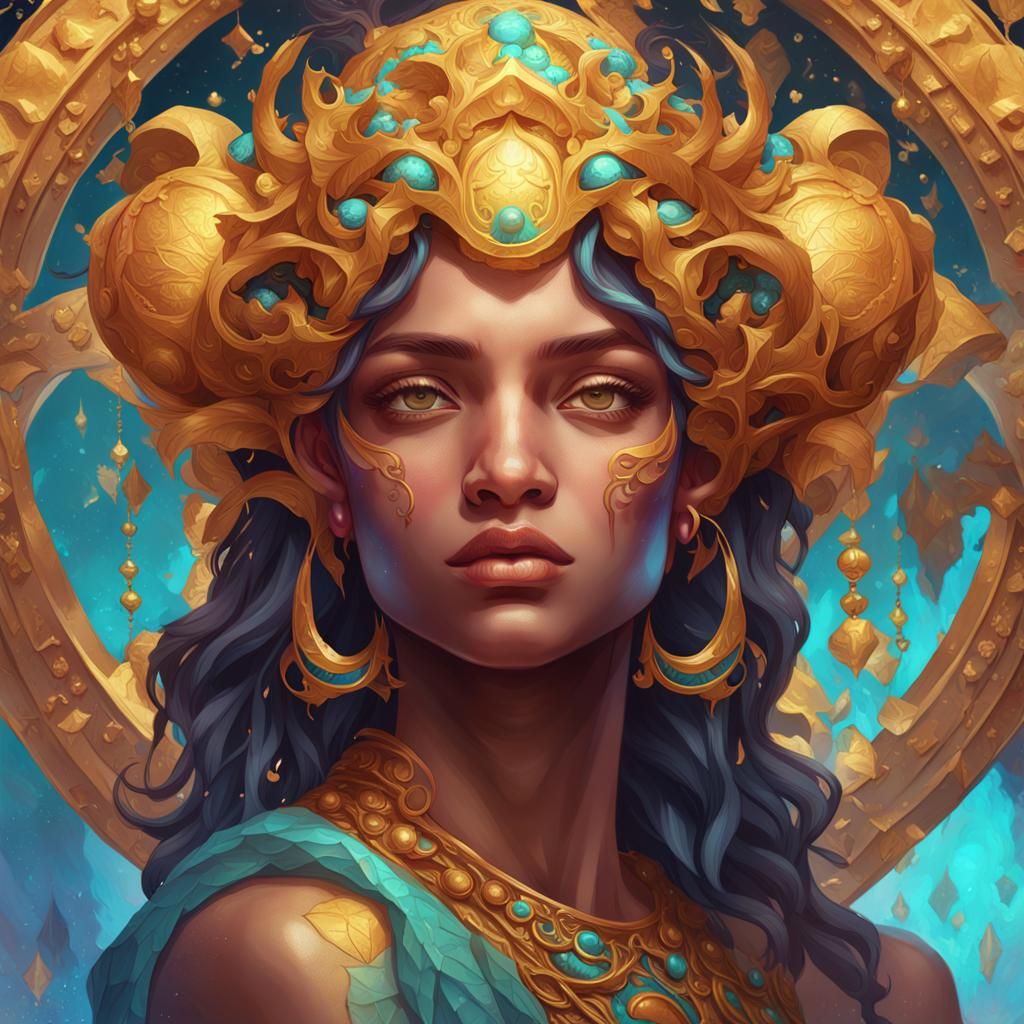 Divine Libra: Hyper-Realistic Digital Portrait