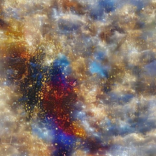 Demon and Angel Kiss in Fantasy Oil Painting