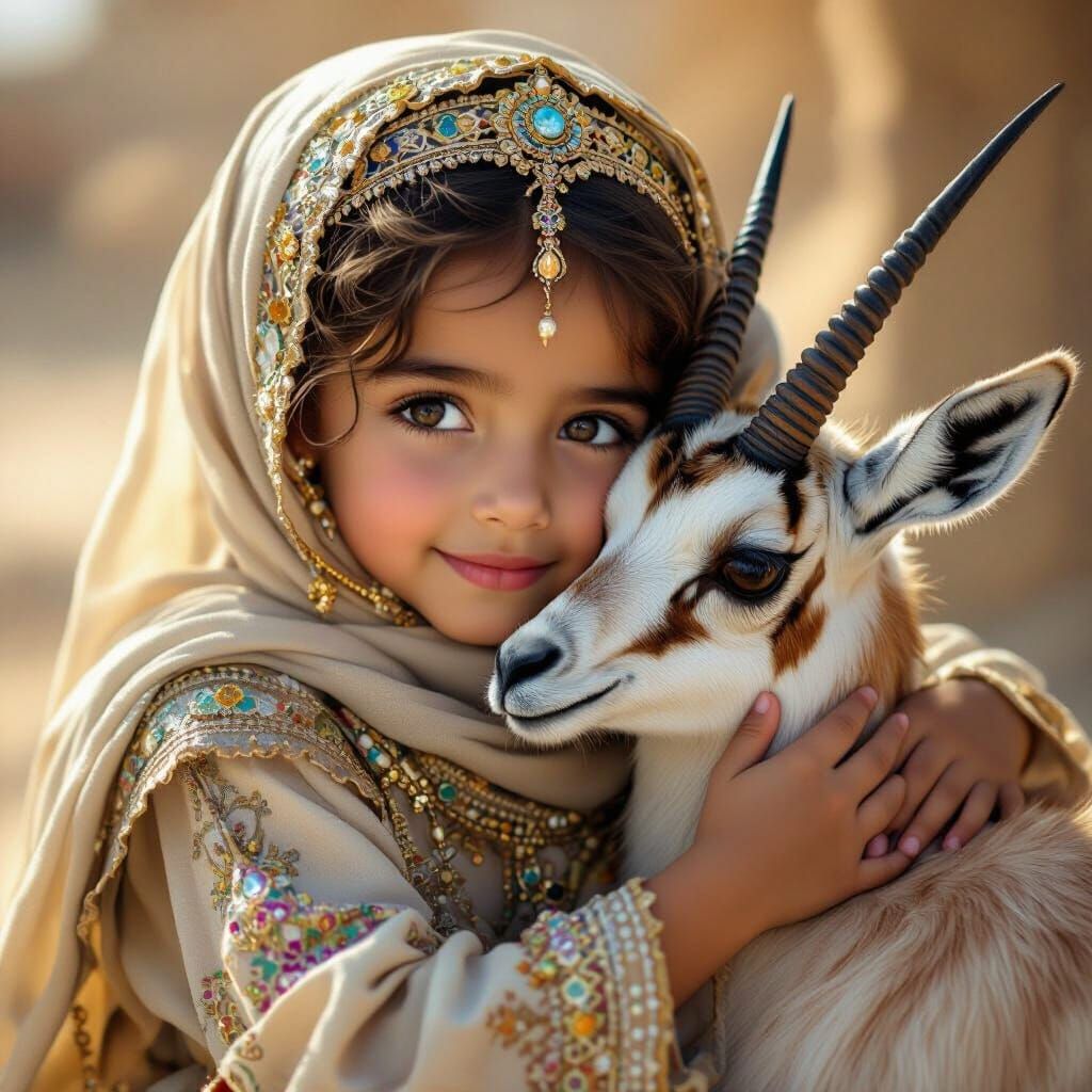 Zafira: The Little Arabian Princess and Her Oryx Friend.