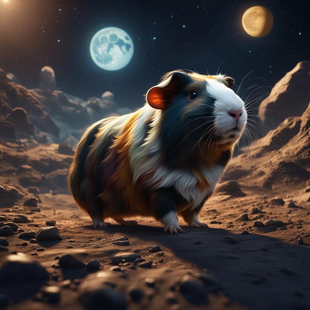 Guinea Pig Explorer on the Moon