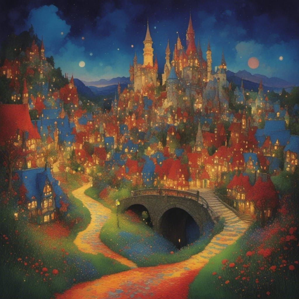 Dreamy Meadow Landscape with Soft Lighting