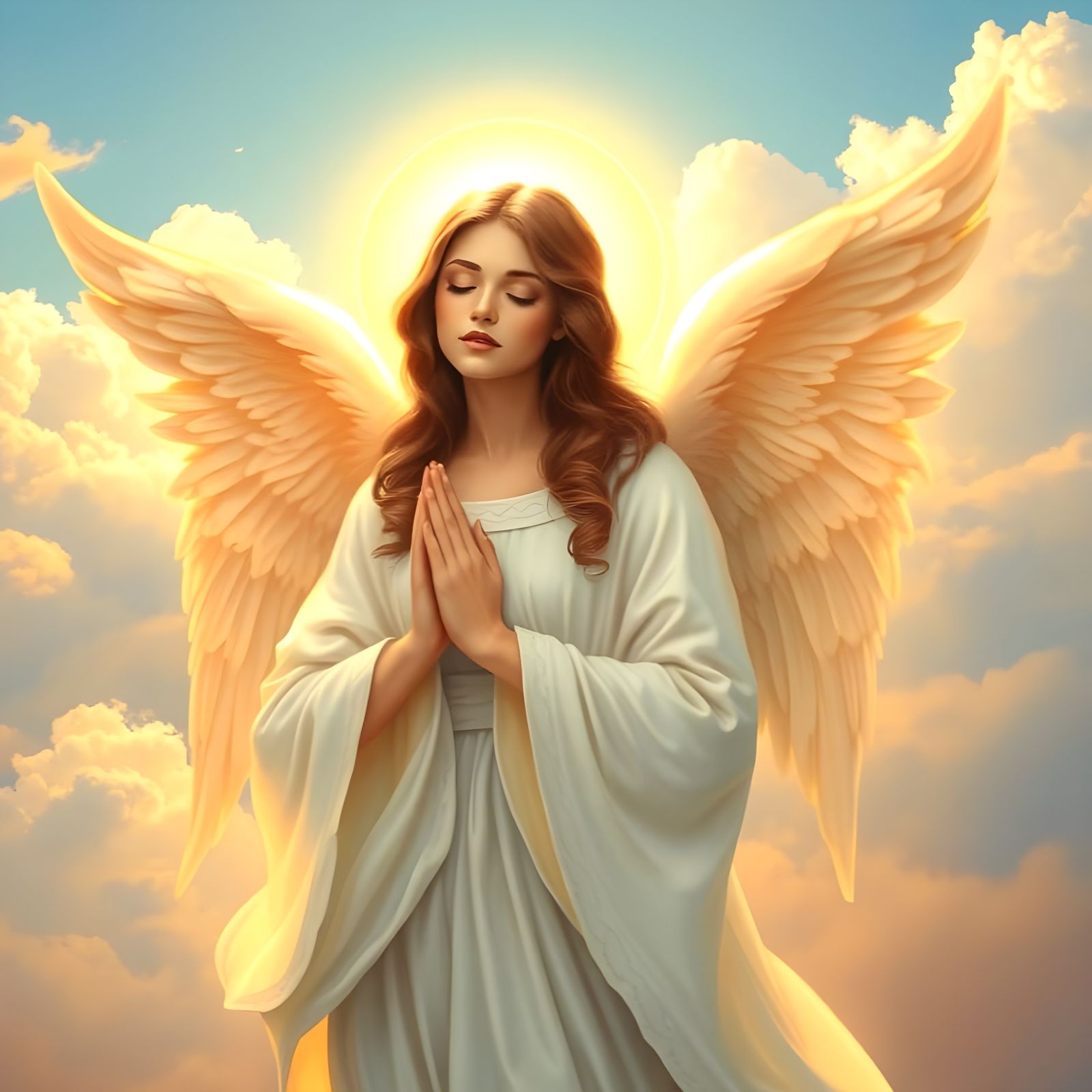 Divine Blessing in Golden Light