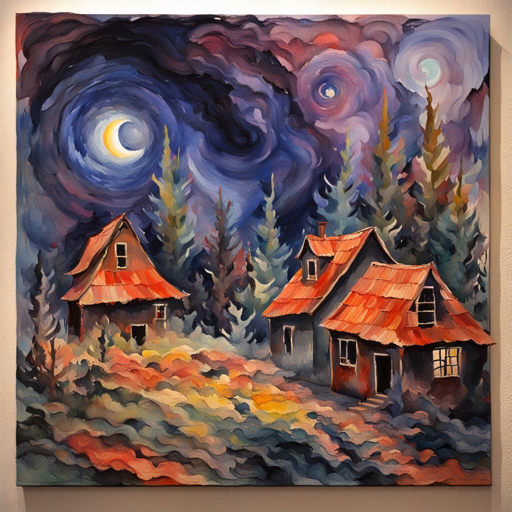 Gouache Nightmare: An Impressionist Masterpiece