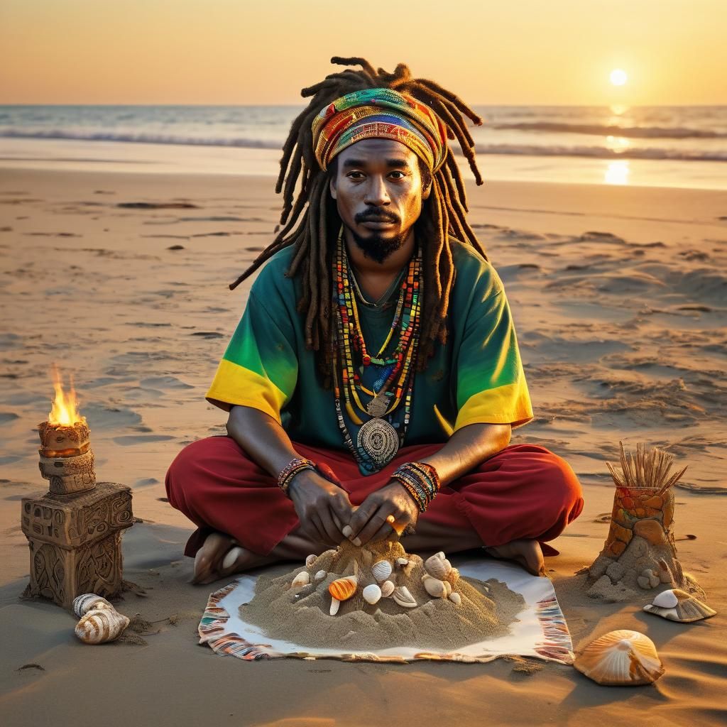 Hyper-Realistic Jamaican Artist Builds Intricate Sandcastle...