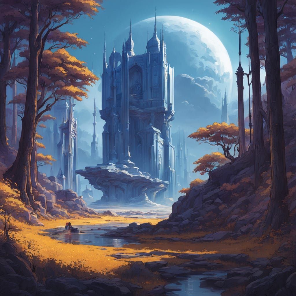 Regal Figure in Golden Attire, Surrounded by Soft Light