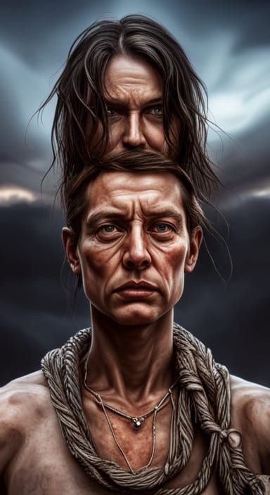 Hyperrealistic Post-Apocalyptic Portrait