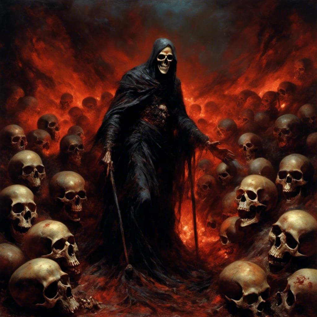 Mr Reaper Showing You His Trophies