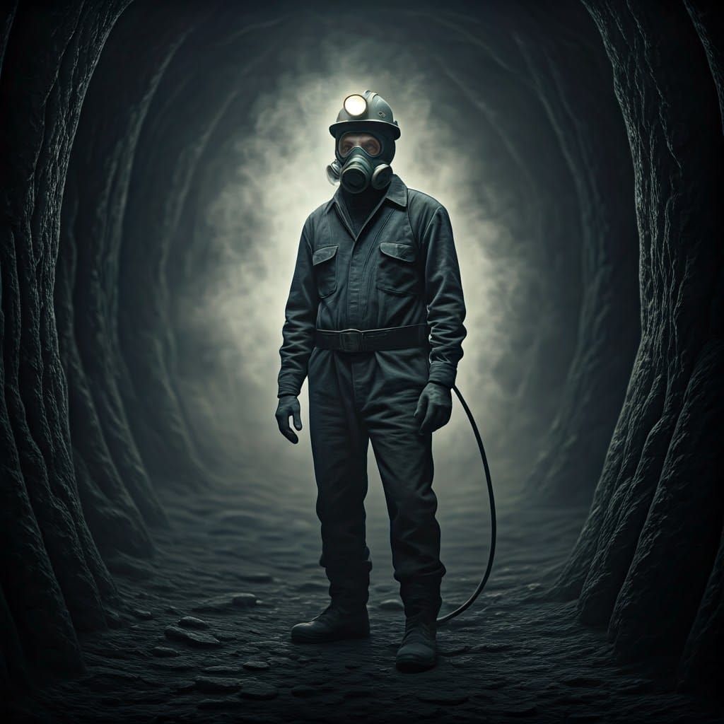 Industrial Lung Disease in a Haunting Mine Scene