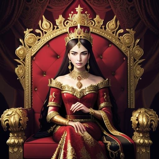 Ornate Crown on Velvet Cushion in Dramatic Lighting