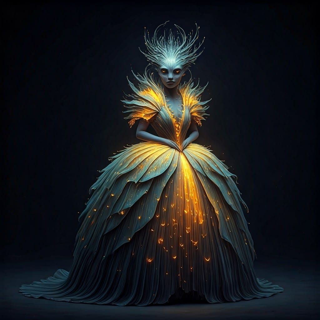 Fantasy creature, Bioluminescent ballgown, Mumford