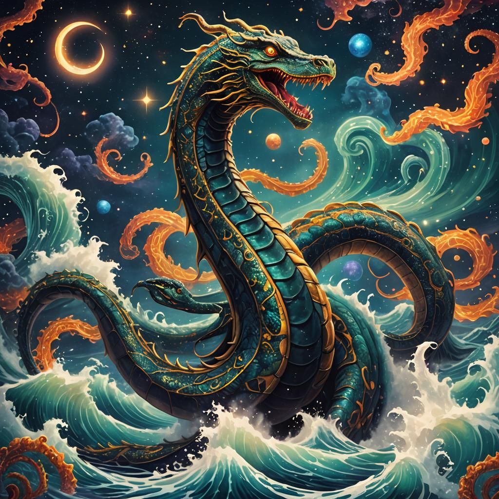 Cosmic Sea Serpent Emerges from Kepler's Ocean