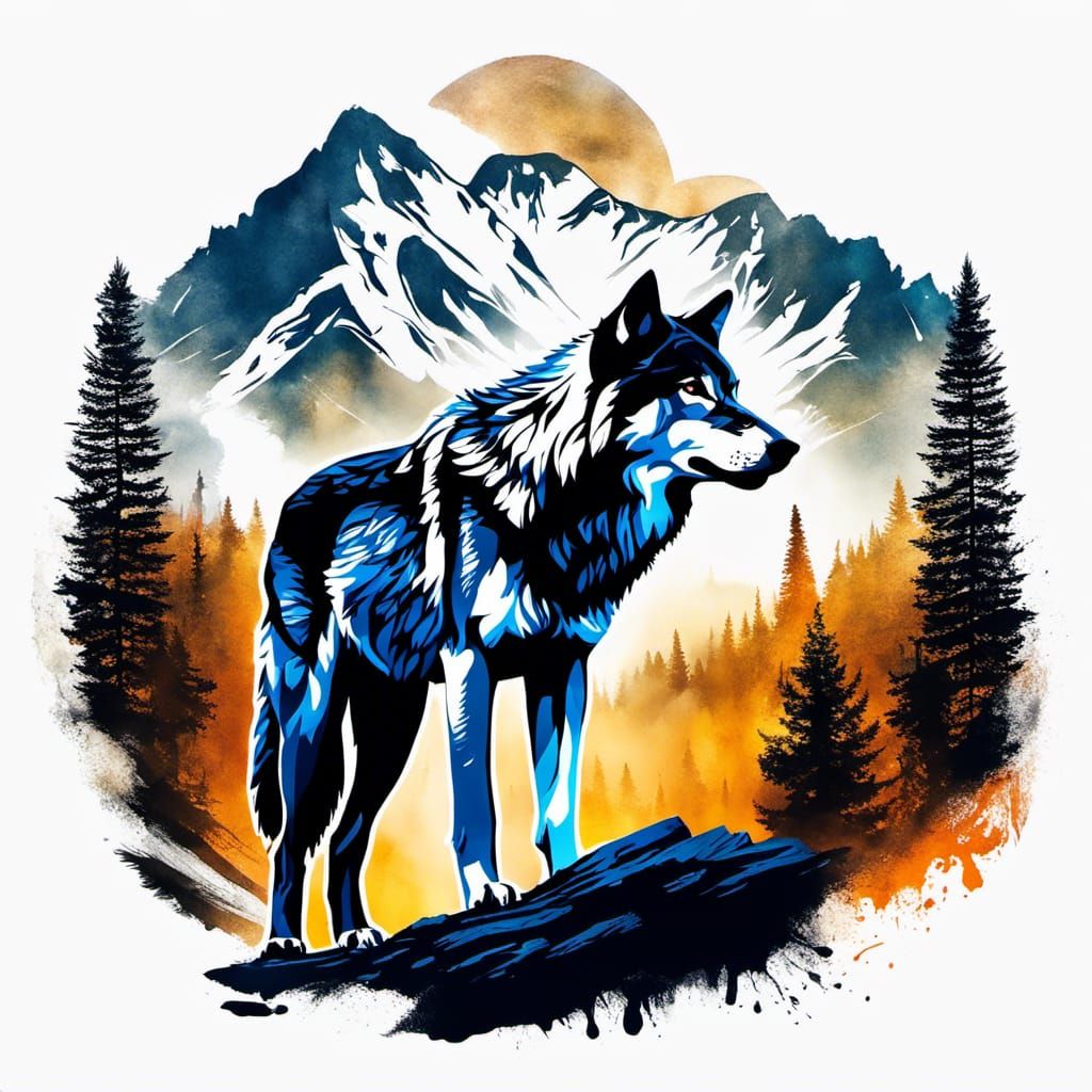 Rocky Mountain Timber Wolf