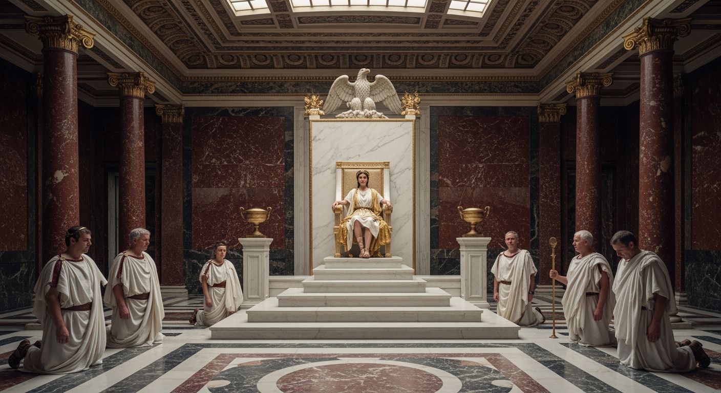 Empress Messalina in Ancient Rome Palace