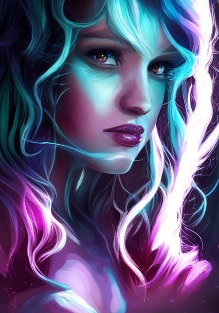 Detailed Girl Portrait in Academic Art Style