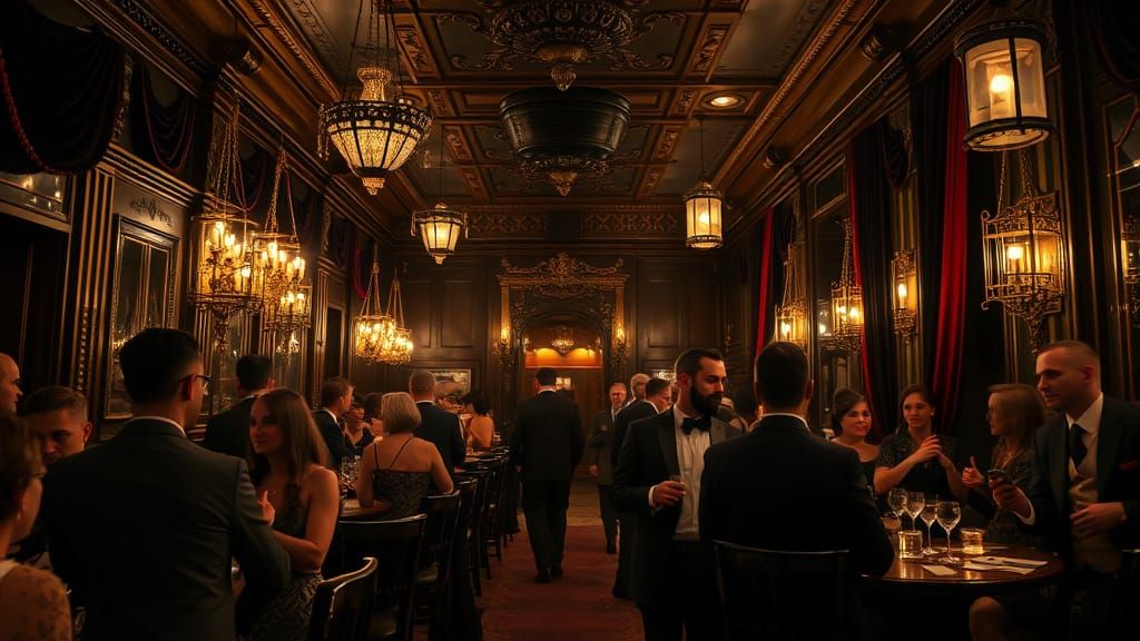 1920s Speakeasy Scene in High Definition