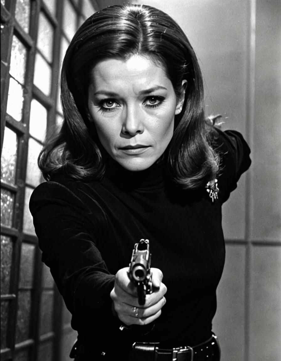 Futuristic Police Officer with Laser Gun