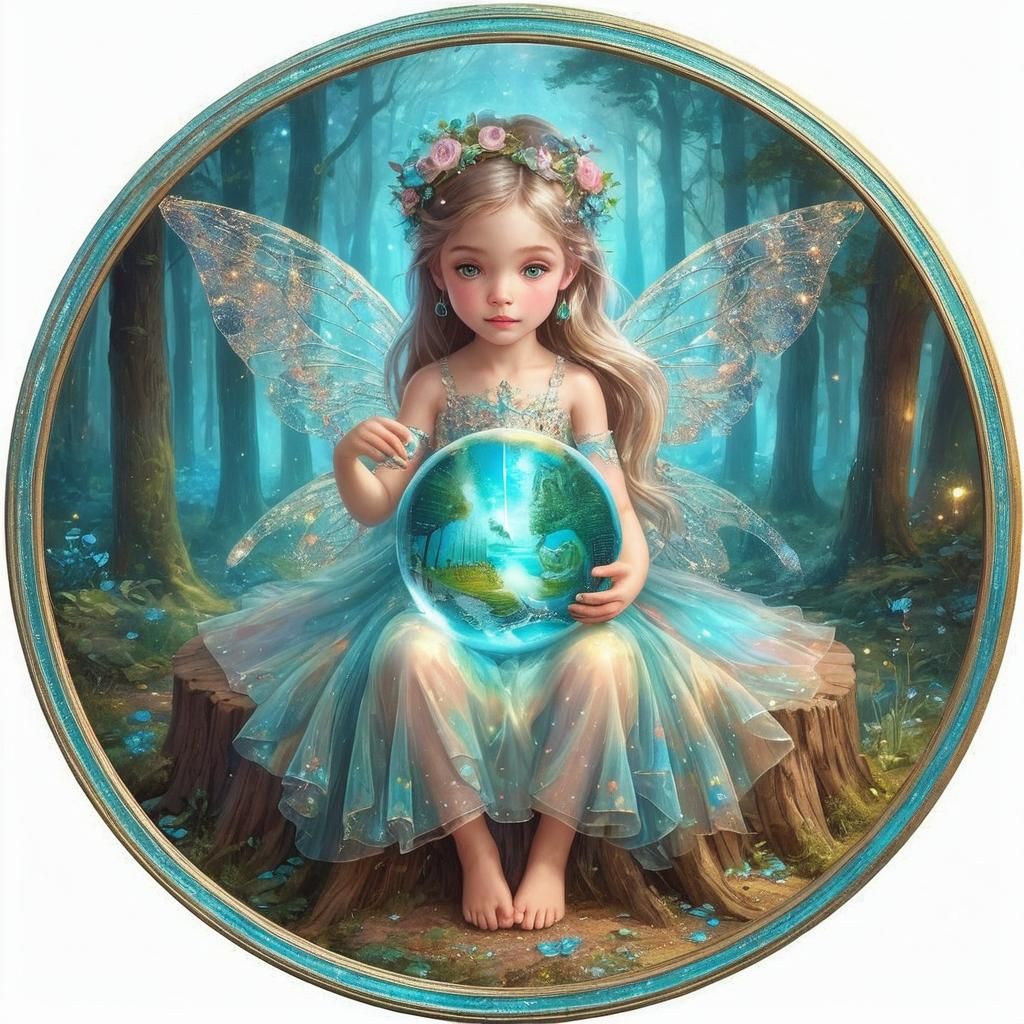 Woman Holding Earth: Digital Illustration