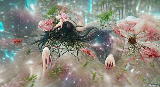 Stargazing Platform in Mycelium Network: Botanical Art