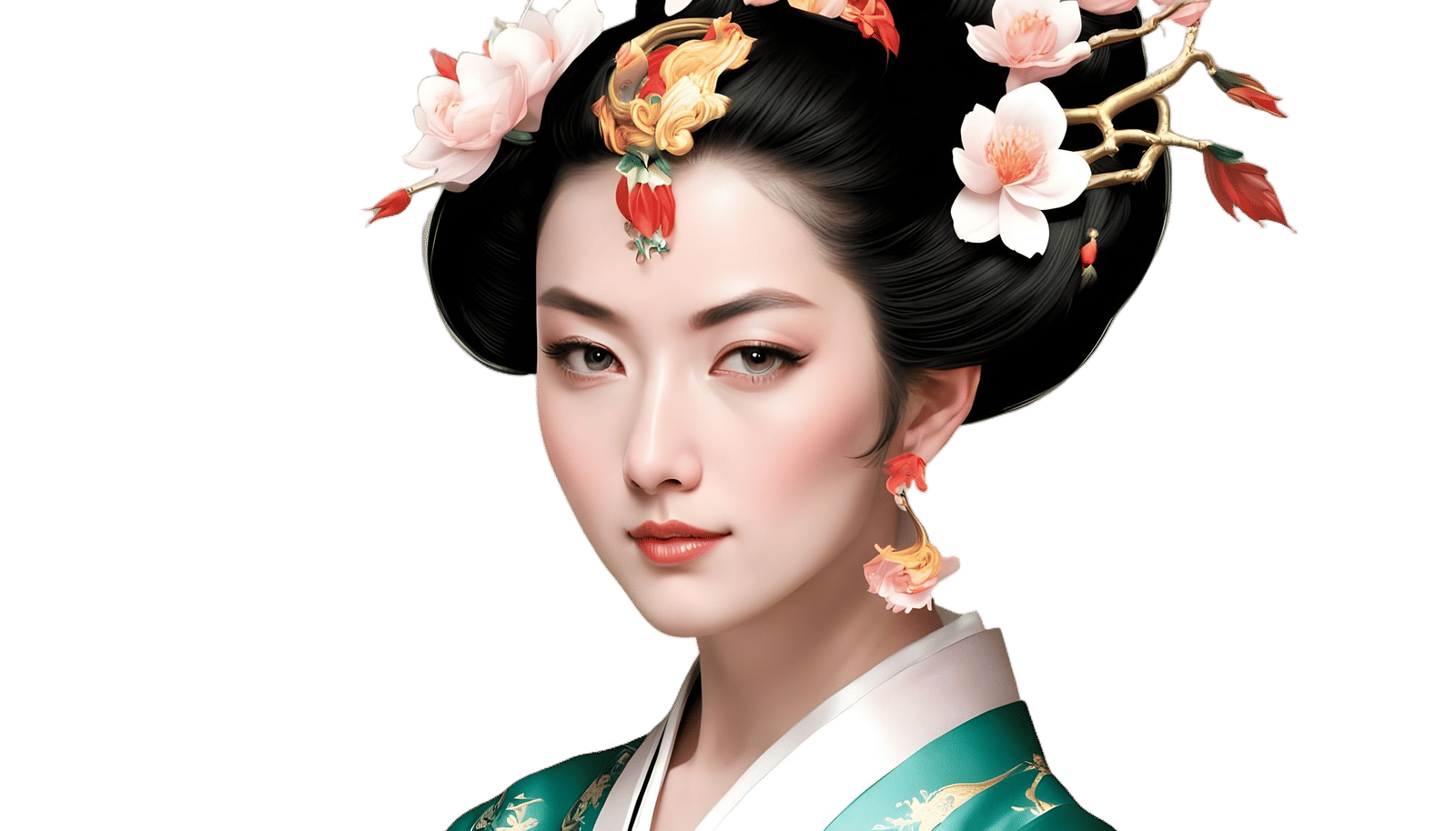 Mythical Serpent Goddess in Majestic Landscape