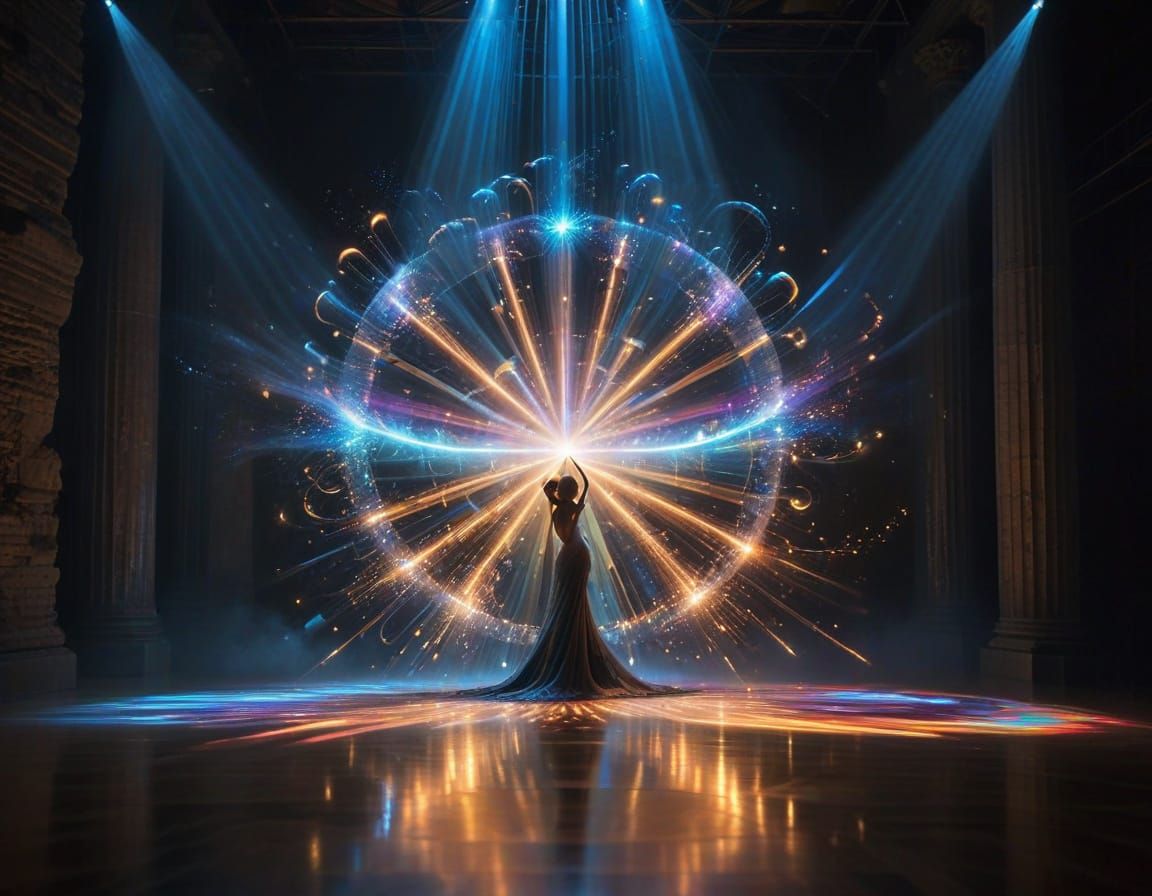 surrounded Create a mesmerizingly surreal scene painted with...