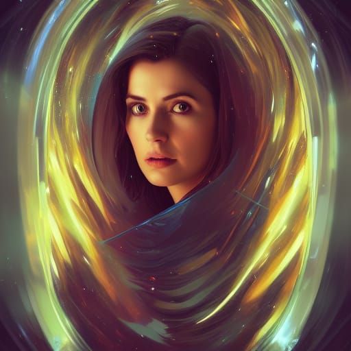 Doctor Who Portrait in Art Nouveau Style