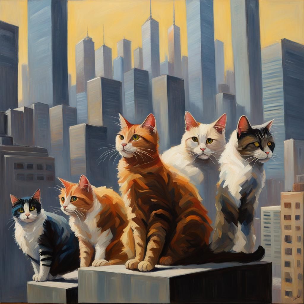 Cats Uncover Conspiracy in Yarn Ball City, Gurney Style