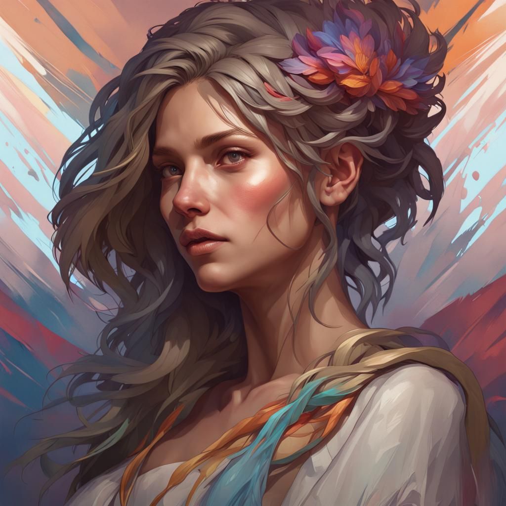 Detailed Portrait in Dynamic Lighting