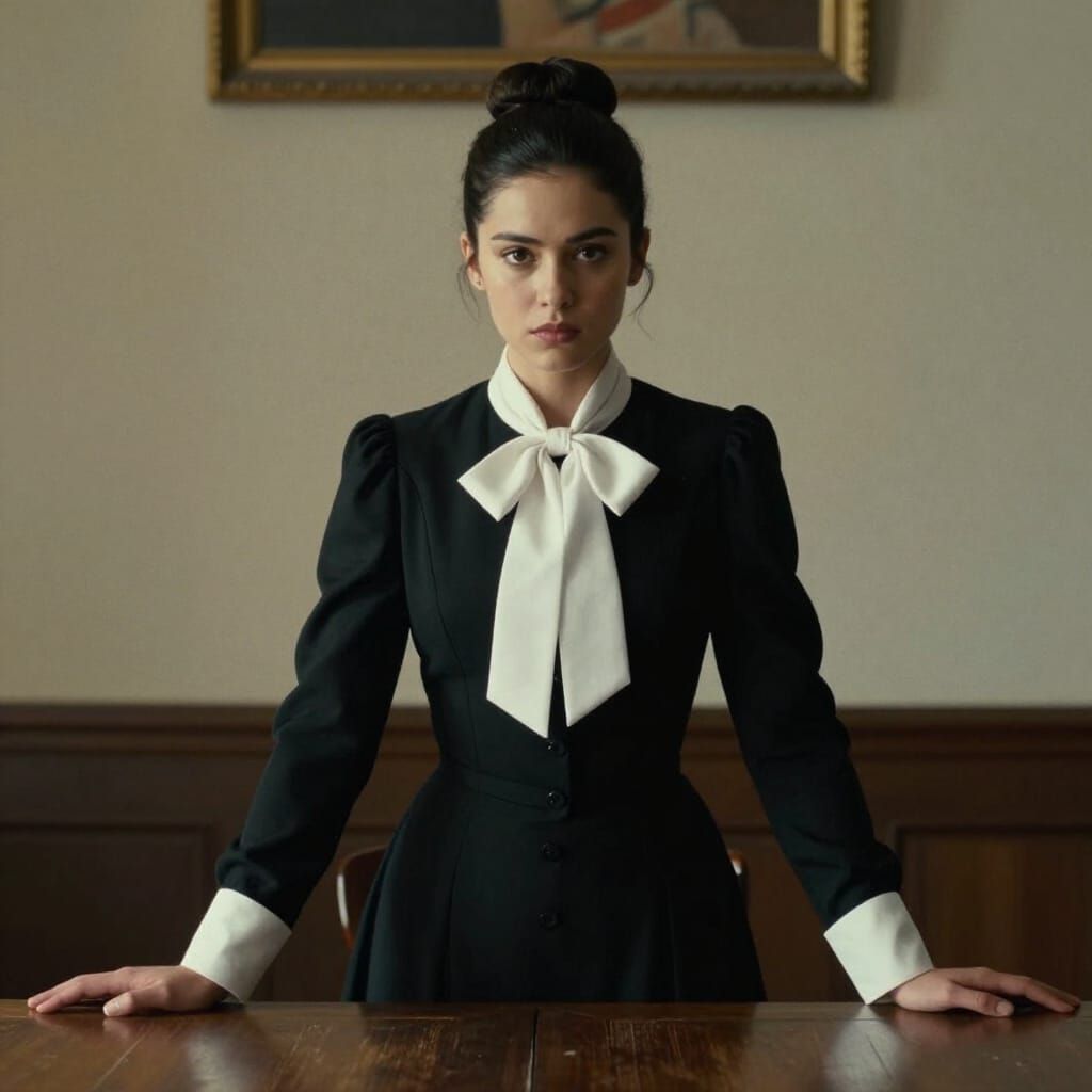 19th Century Governess Portrait in Cinematic Style