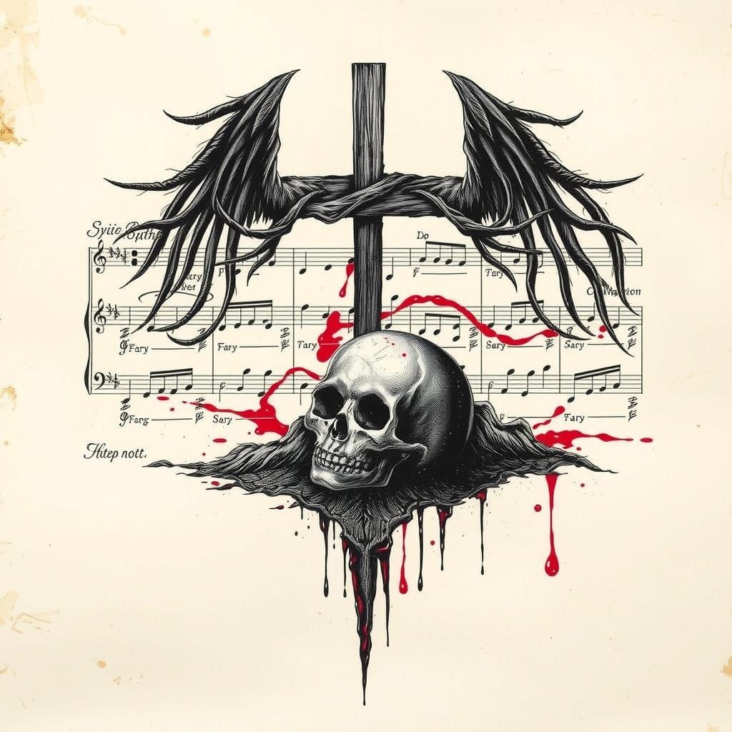 A Discordant Musical Score in a Gory Stain