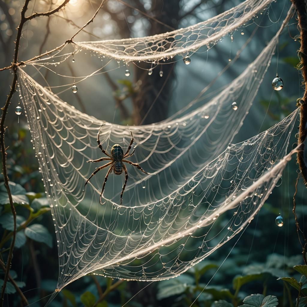 Gossamer Ship in Ethereal Mist, Pre-Raphaelite Style