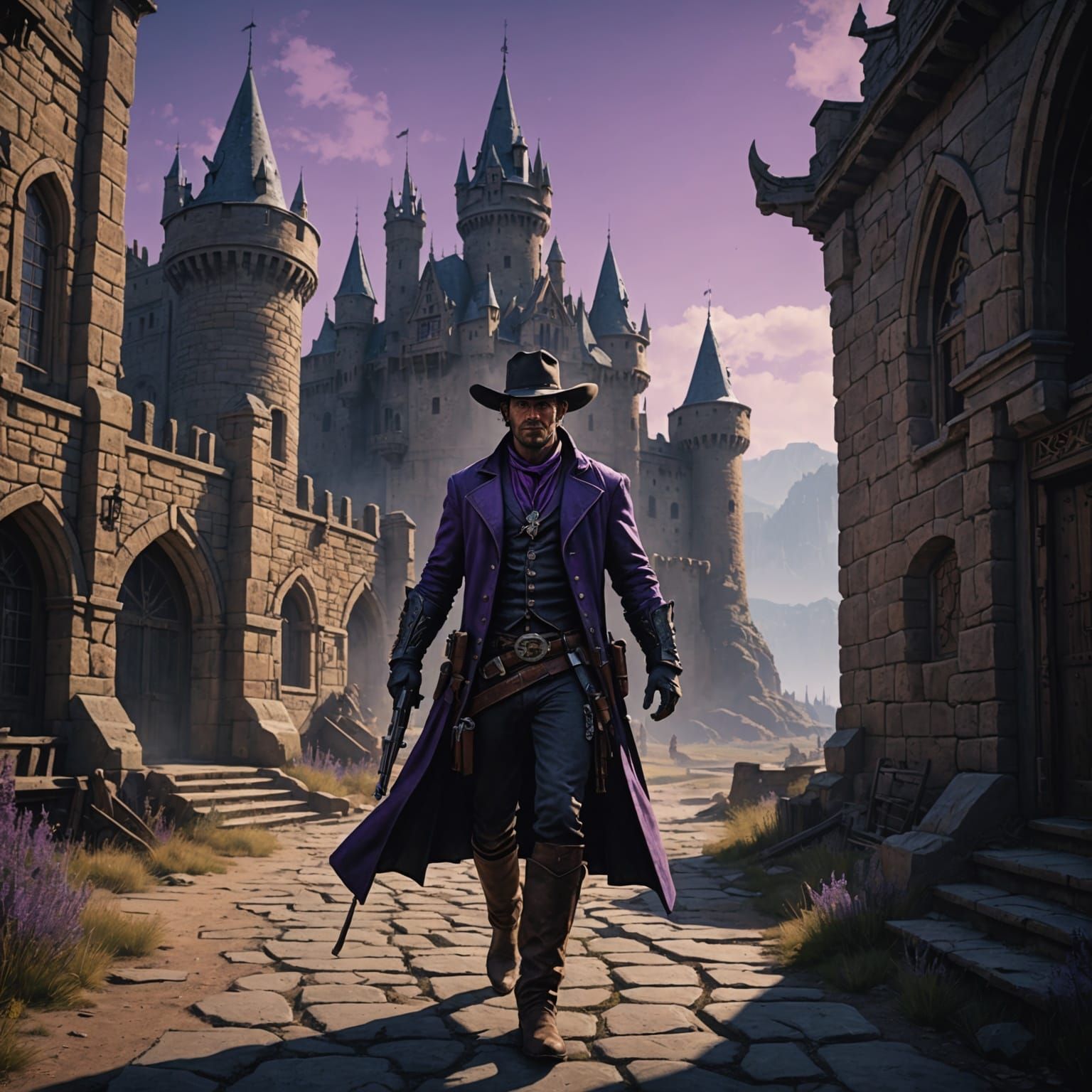 Cowboy vs Vampires: Dark Fantasy Concept Art