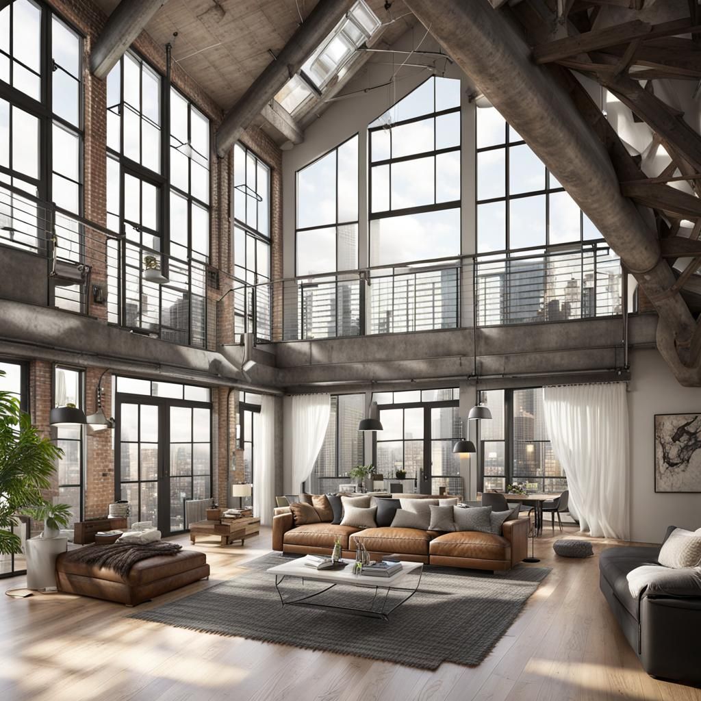 Bright Modern Loft with Expansive Windows