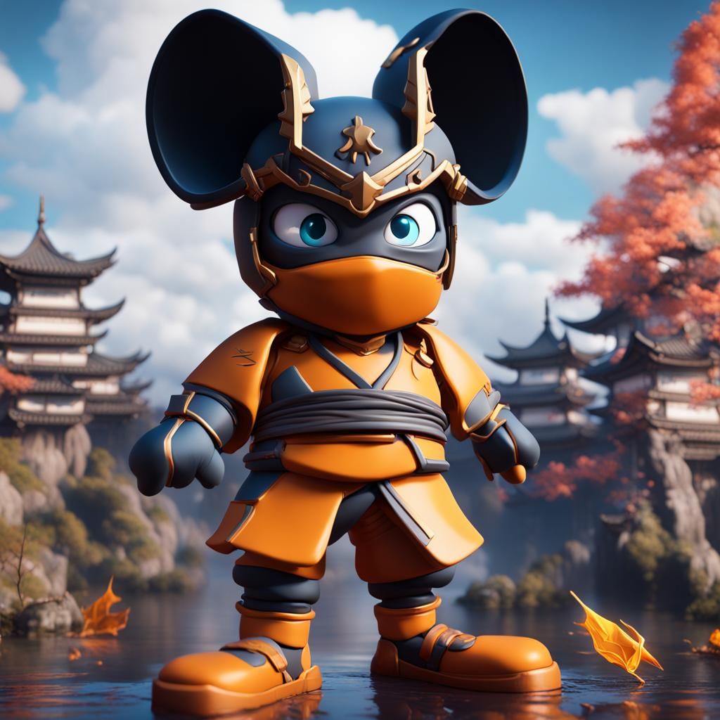 Ninja Hattori-kun and Perman: Detailed Matte Painting